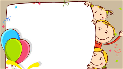 Cartoon estudiante ilustrador 01 - vector de material
