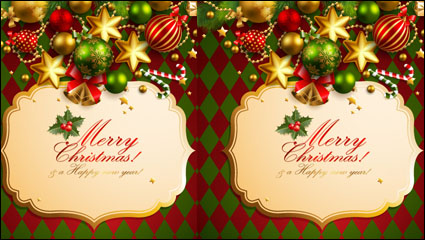 Navidad elementos fondo 01 - vector