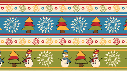 Historieta de la Navidad del fondo del modelo 05 - vector de material