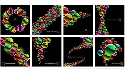 Hermoso colorido plato 03 - vector de material