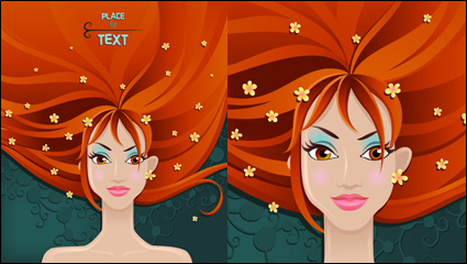 Las bellezas sexy ilustrador 01 - vector de material