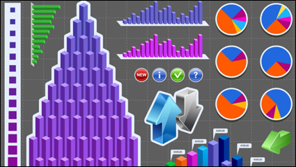 Estadsticas icono 02 - vector de material