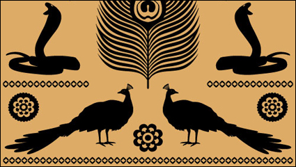 Egipto texturas totem 05 - Vector