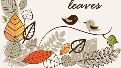 Otoño ilustraciones vector material -1