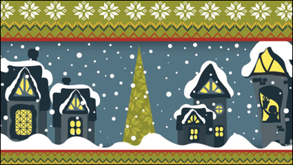 Navidad caricatura ilustrador 05 - vector de material