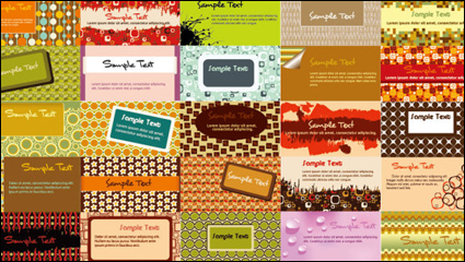 Elegante tarjeta de visita 02 - vector de material