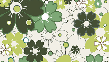 Patrones de flores 01 - vector de material