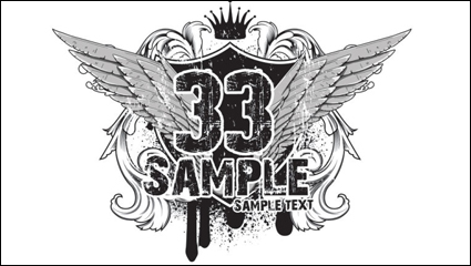 Patrn de moda T-shirt 14 - vector de material