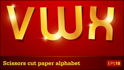 Bling alphabet 05 - vector de material