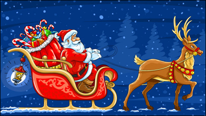 Hermosos elementos de la Navidad 01 - vector de material