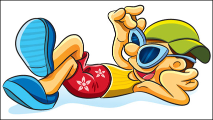 Cartoon boy 01 - vector de material