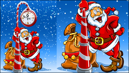 Historieta Santa Claus vector material - 01