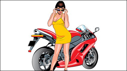 Belleza sexy y deportivo 04 - vector de material