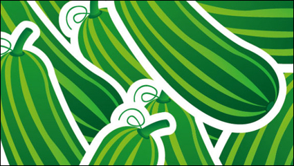 Hortalizas de dibujos animados fondo 03 - vector de material