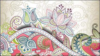 El magnfico patrn clsico vector material -4