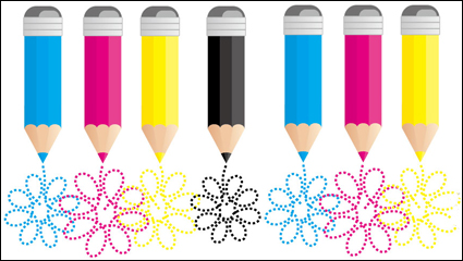 CMYK colores 07 - vector de material