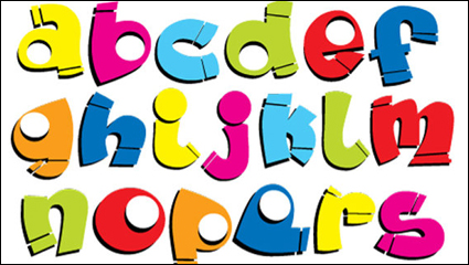 Font Design Series 54 - vector de material