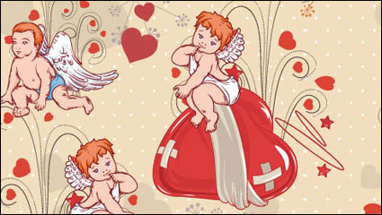 Ángel ilustrador 05 - vector de material