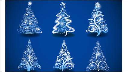 Precioso rbol de Navidad 01 - vector de material