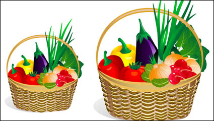 Cartoon cesta 04 - vector de material