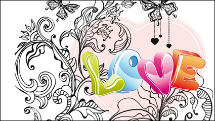 Valentine Cute Design 04 - vector de material