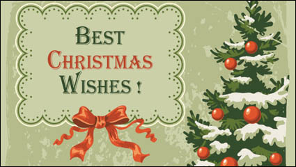 Hermoso fondo de Navidad 01 - vector de material