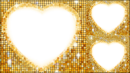 En forma de corazn frontera 03 - vector de material