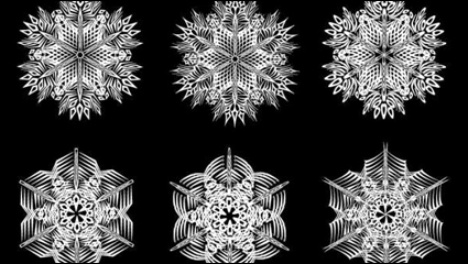 Negro y blanco patrn 02 - vector de material