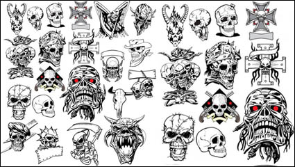 Avatar crneo del Terrorismo 01 - vector de material