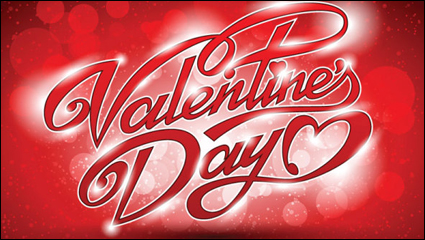 Valentine WordArt fondo 05 - vector de material