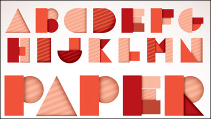 Font Design Series 43 - vector de material