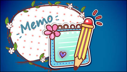 Cartoon etiqueta fondo 01 - vector de material