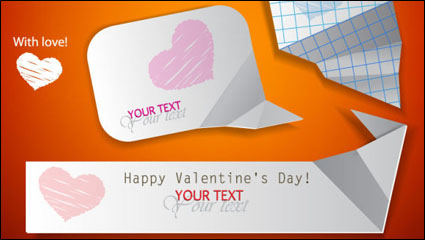 Elementos de las etiquetas de San Valentn 06 - vector de material