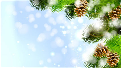 Hermoso fondo de Navidad 02 - vector de material