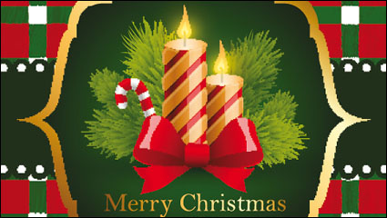 Hermoso fondo de Navidad 05 - vector de material