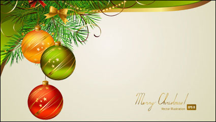 Hermoso fondo de Navidad 01 - vector de material