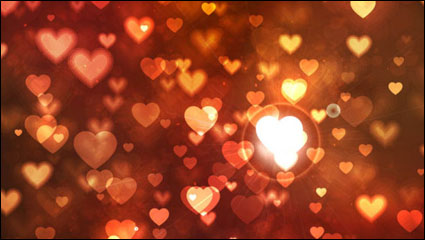 Romntico en forma de corazn de fondo 05 - vector de material