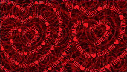Corazones de San Valentn fondo 01 - vector de material