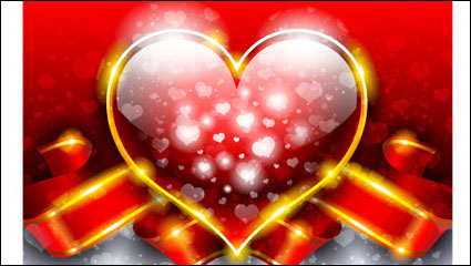Fancy Valentine fondo 01 - vector de material