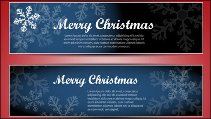 Navidad bandera 02 - vector de material