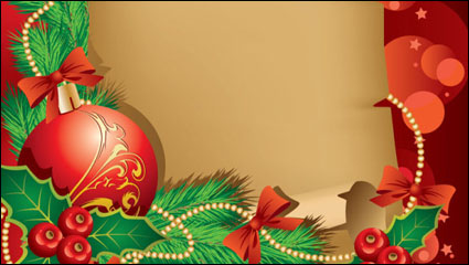 El exquisito Navidad fondo frontera 02 - vector de material