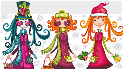 Imagen Cartoon girl - vector de material