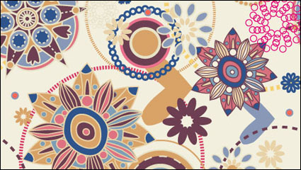 Patrn de dibujos animados 04 - vector de material
