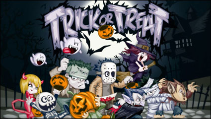 Imagen de la historieta de Halloween - vector de material
