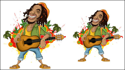 Cartoon ilustrador 07 - vector de material