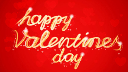 Valentine WordArt fondo 02 - vector de material