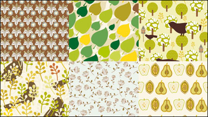 Patrones de dibujos animados 04 - vector de material