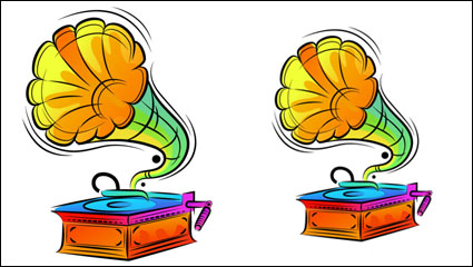Colorido ilustraciones pintadas a mano 02 - vector de material