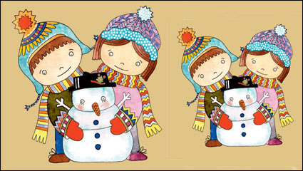 Navidad caricatura ilustrador 05 - vector de material