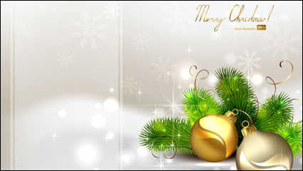 El exquisito Navidad bola fondo 04 - vector de material